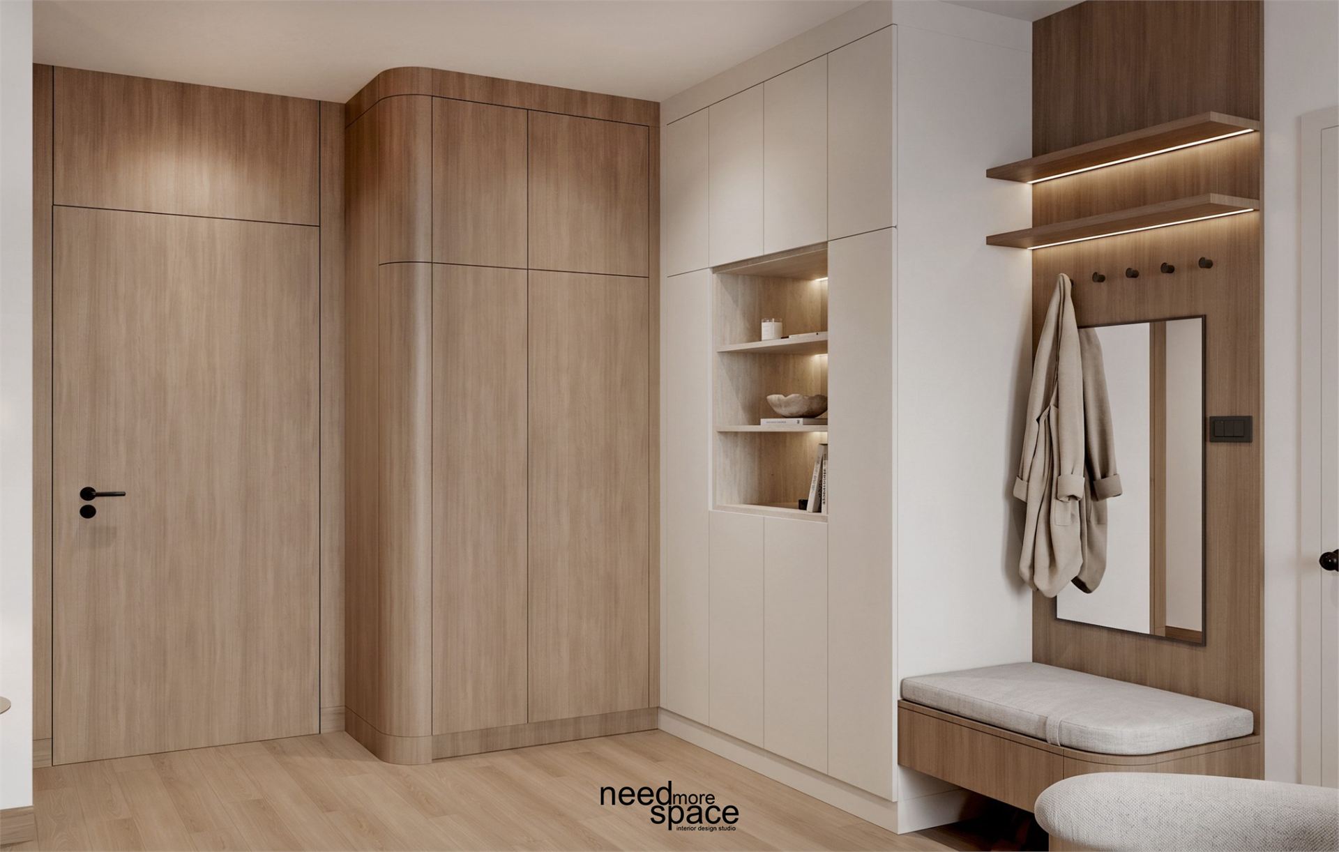 Entrance & Shoe Cabinet — ทางเข้า ตู้รองเท้า Built-in