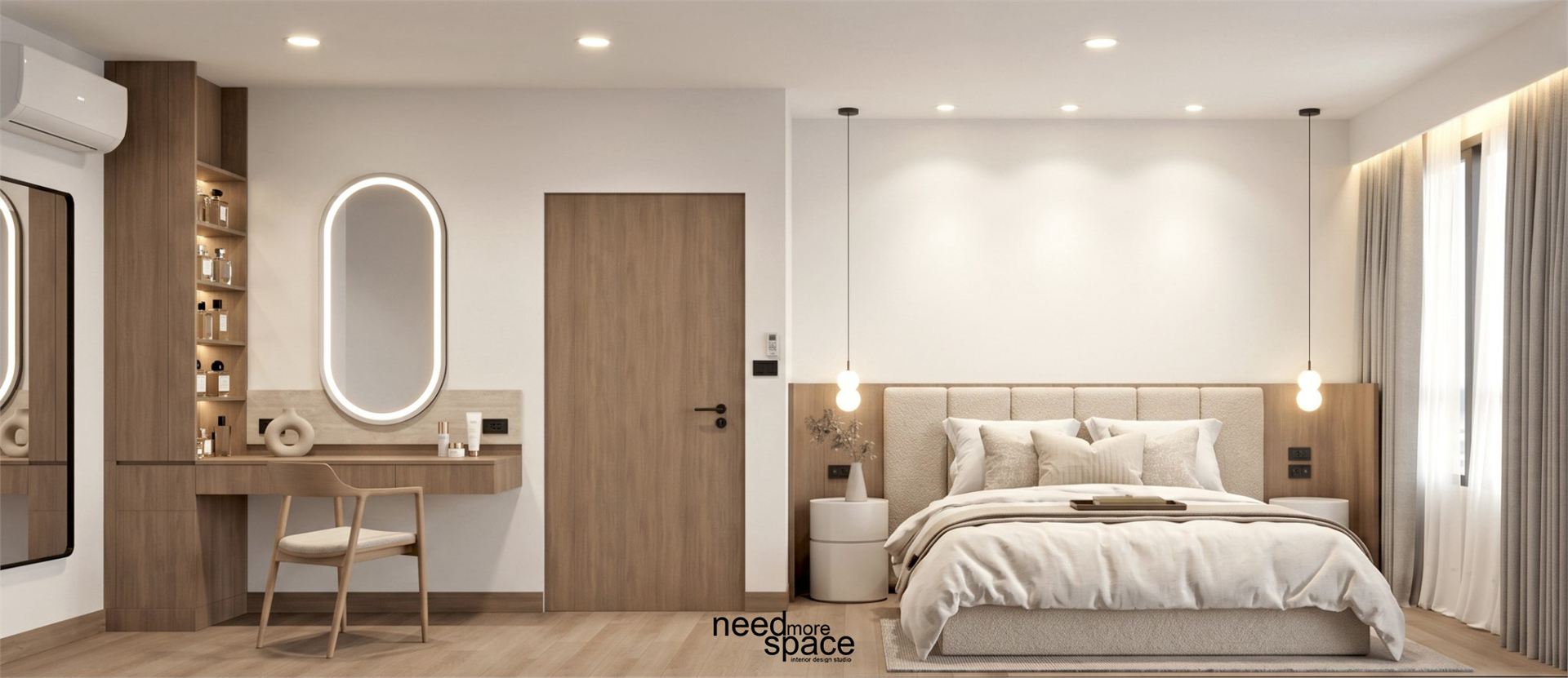 Master Bedroom — ห้องนอนหลักพร้อม Dressing Area