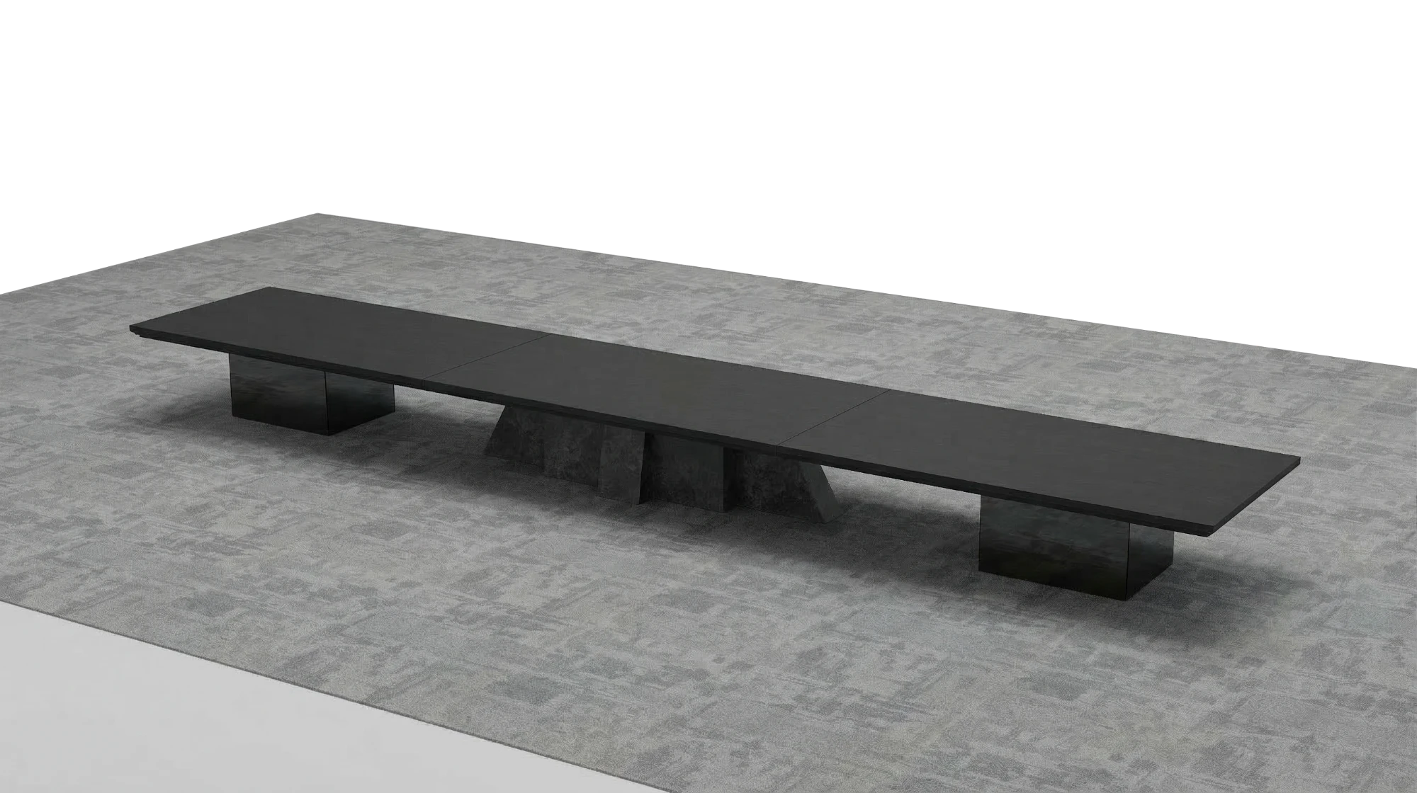 The Core Table เวอร์ชัน Anthracite ฐานหินดำทรงย่อมุม